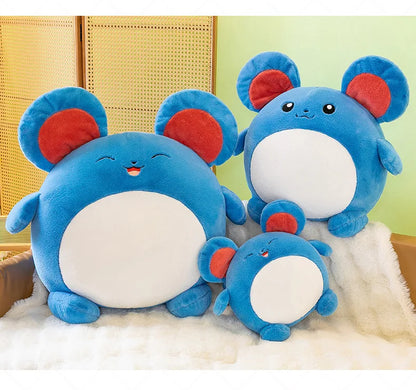 35/55/75cm Azumarill Pokemon Large Plush Toy Anime Doll Cute Giant Pokémon Cute Cartoon Stuffed Plushie Pillow Gift for Children