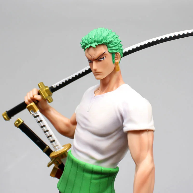 25cm Anime One Piece Roronoa Zoro PVC Figure Statue Collectible Model Toy Gift