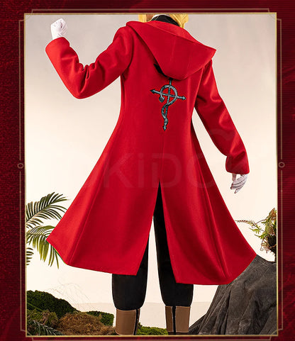 Edward Elri Cosplay Costum Anime Fullmetal Alchemist Cosplay DokiDoki-R Men Red Uniform Costume Edward Elri Cosplay