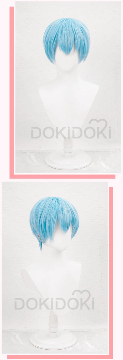 IN STOCK Himmel Stark Heiter Wig Anime Frieren: Beyond Journey's End Cosplay DokiDoki Men Wreath Blue Short Hair Heat Resistant