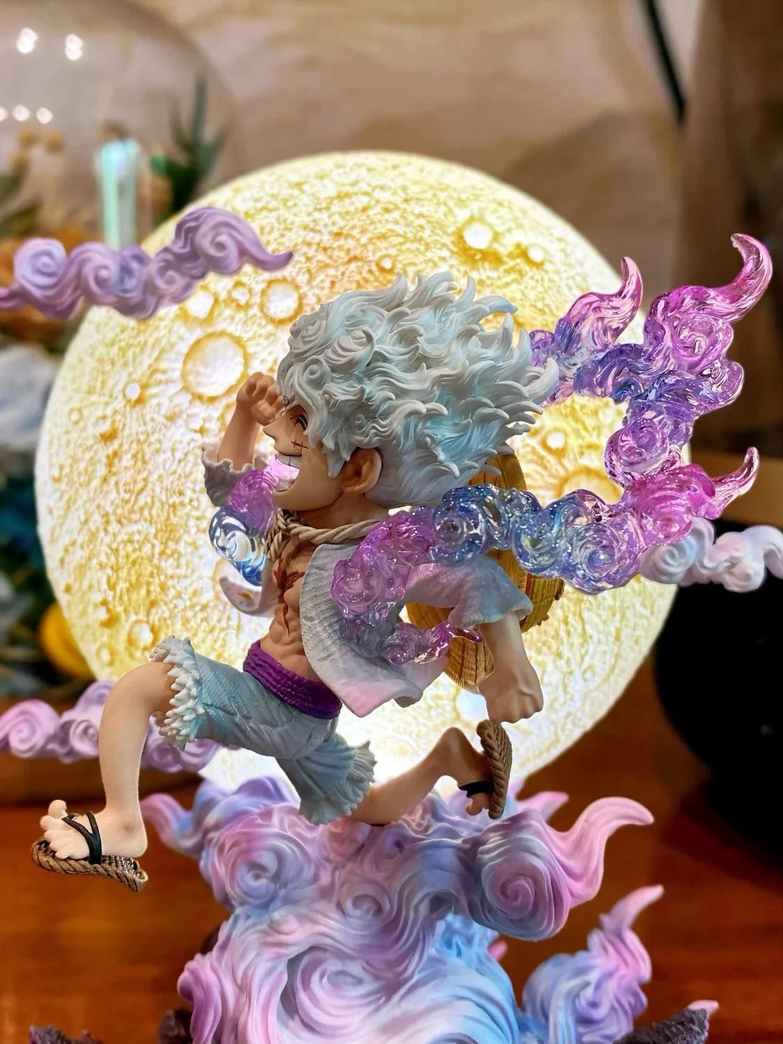 14cm One Piece Luffy Anime Figure Moon Nika Luffy Action Figurine PVC Statue Models Collection Desk Decoration Toys Gift Doll