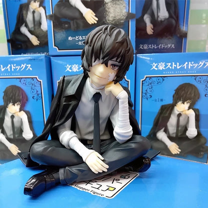 8cm Bungo Stray Dogs Anime Figure Noodle Stopper Dazai Osamu Action Figure Nakahara Chuya Figurine Collection Model Doll Toys
