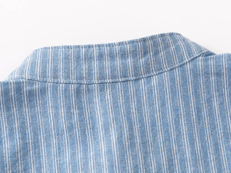 Soft Boys Shirts Summer Cotton Shirt 2 to 3 4 5 6 7 Years Kids Shirts Basic White Shirt Blue Casual Shirts Children's Clothing