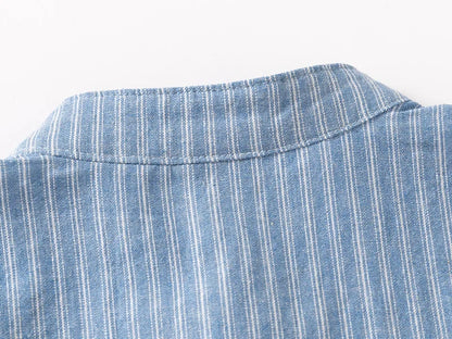 Soft Boys Shirts Summer Cotton Shirt 2 to 3 4 5 6 7 Years Kids Shirts Basic White Shirt Blue Casual Shirts Children's Clothing