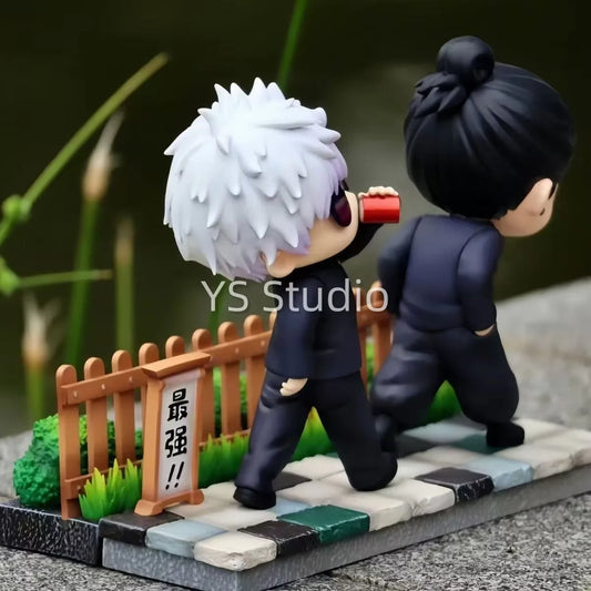 11.5cm/4.53in Anime Jujutsu Kaisen Figure Geto Suguru & Satoru Gojo Action Figure Collection Figurine Model Toy Gift