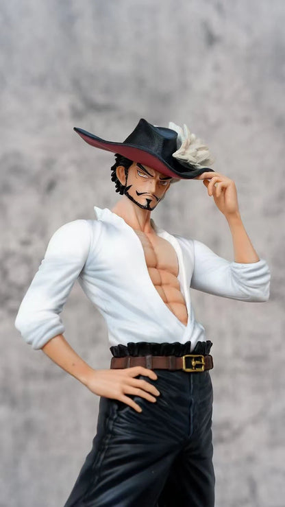 29cm ONE PIECE Dracule Mihawk Anime Figures Top Decisive Battle Action Figure PVC Model Toys Collection Ornaments Doll Fans Gift