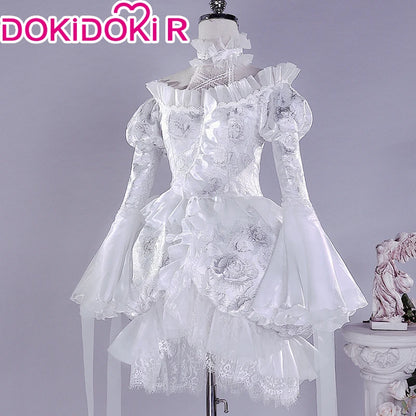 Kirakishou Cosplay Anime Rozen Maiden Cosplay DokiDoki-R Women Kirakishou Cosplay Lolita Gothic Dress White Lolita