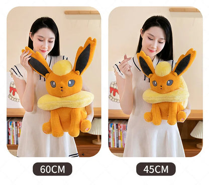 45/80cm Flareon Pokemon Plush Toys Large Anime Doll Cute Pillow Cartoon Giant Pokémon Plushie Stuffed Gift for Kids Christmas
