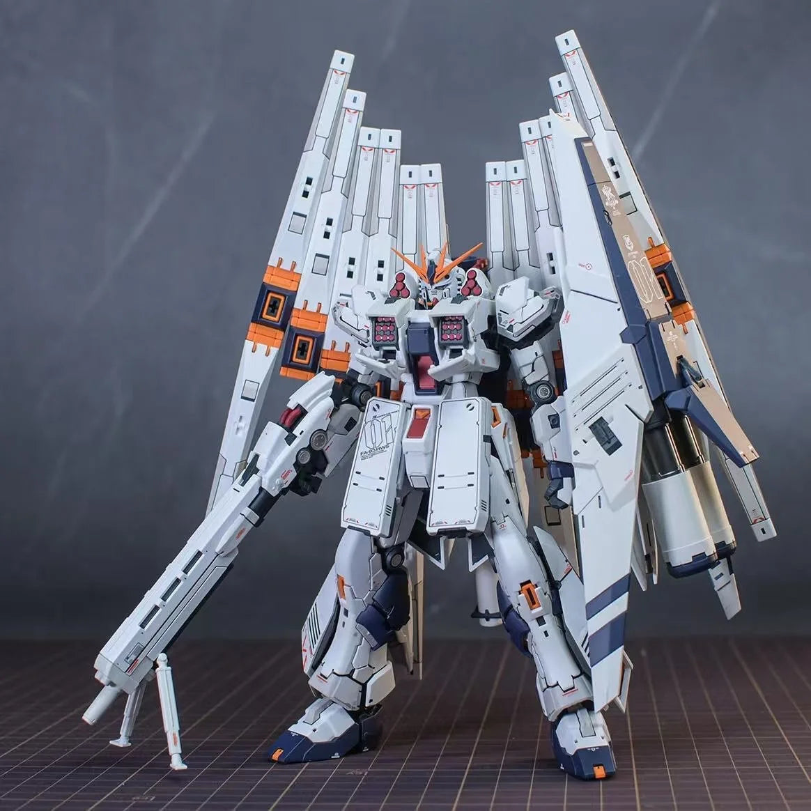 In Stock GAOGAO Model RX-93 V HWS RG 1/144 Double Funnel Assembly Model Kit Toy Action Figures Plastic Model Kit Gift
