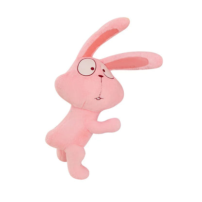 Cute Funny Plush Rabbit Toy Pink Cartoon Bunny Doll for Kids Birthday Xmas Gift Stuffed Animal Cuddly Pillow 120cm