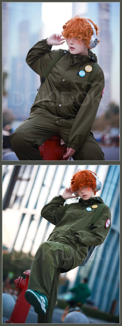 Brief Cosplay Costume Anime【S-2XL】Dokidoki-R Men Cosplay Geekboy Brief Backpack Panty Plus Size Male Cosplay