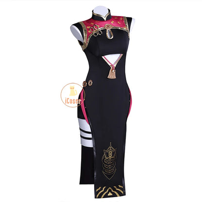 Zenless Zone Zero Sweety Cosplay Costume Wig Cheongsam Uniform Headwear Sunglasses Yum Cha Sin Halloween for Women Girls iCoser