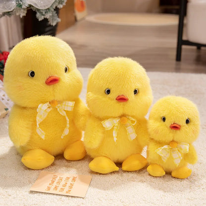 Cartoon Farm Animal Cute Duck Plush Toy Kawaii Plushies Yellow White Baby Duck Soft Doll Birthday Gift For Girl Boy