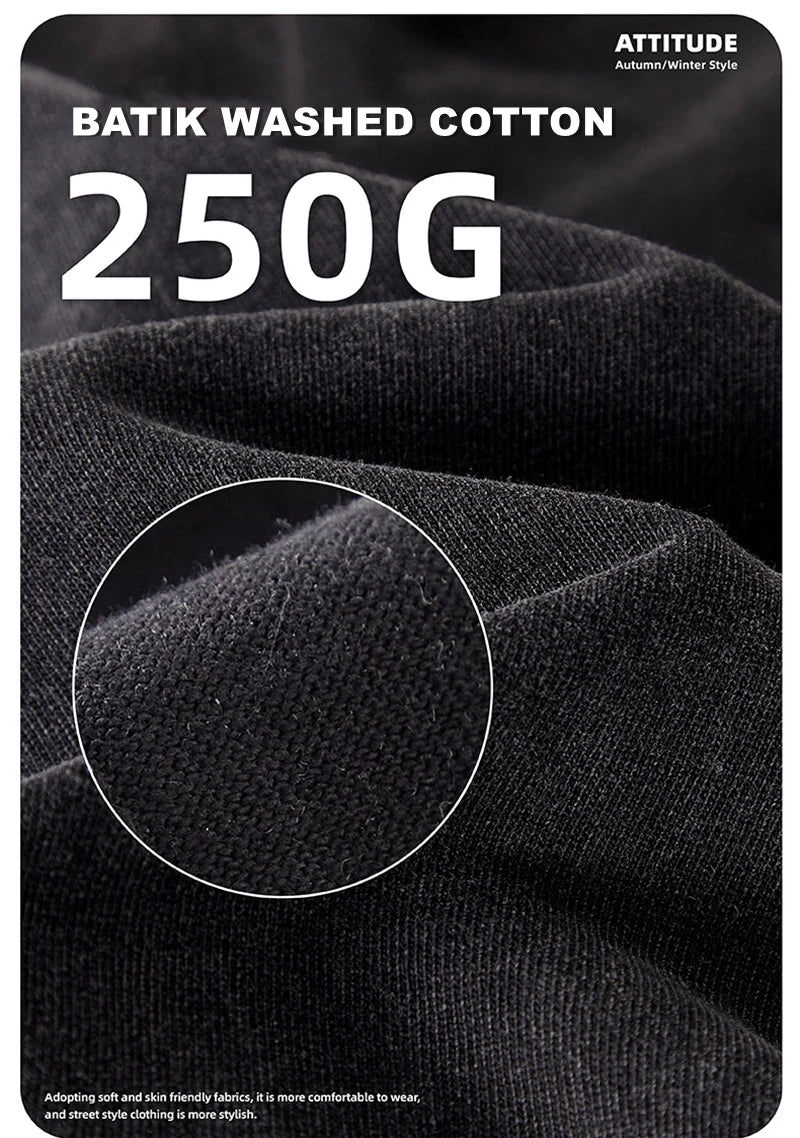 ZODF Men's Summer Batik Washed 250gsm T Shirts Retro Vintage Unisex Basic Loose Solid Cotton T-Shirt Brand Tops 2024 New HY0753