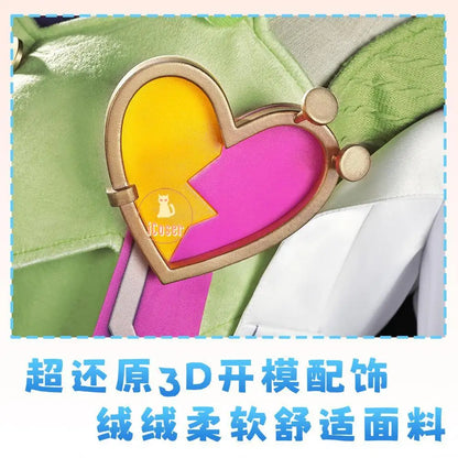 Genshin Impact Aino Cosplay Costume Wig Dress Uniform Headwear Clink-Clank Krumkake Craftshop Halloween Party for Women Girls