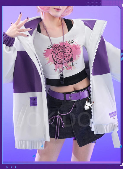 Tracy Reznik Mechanic Cosplay Costume Game Identity V DokiDoki-SR Phantom Girl Lock Core BLK Tracy Women Dress Cosplay