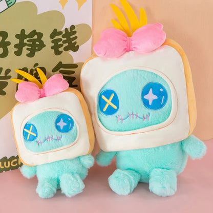 30/60cm Bread Scrump Disney Lilo and Stitch Plush Toys Kawaii Cartoon Stich Pillow Stuffed Doll Plushie Kids Birthday Xmas Gifts
