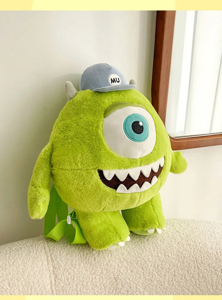 40/60CM Big Size Mike Wazowski Disney Anime Plush Stuffed Doll Kawaii Room Decoration Plushies Pillow Ornaments Holiday Gifts