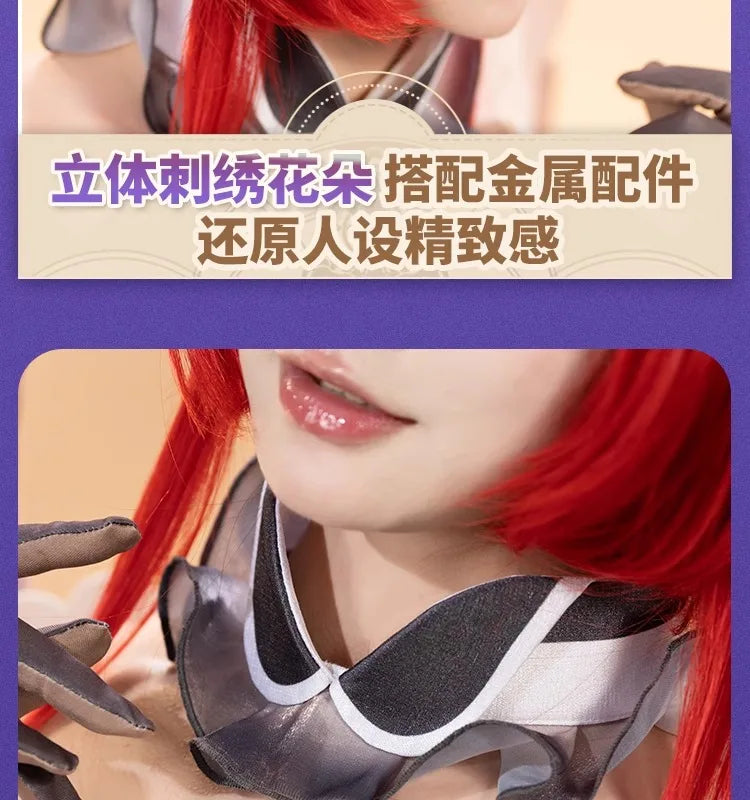 Honkai Star Rail Tribbie Cosplay Costume Wig Dress Uniform Headwear Wings Halloween Party Women Girls Carnival Role Play Props