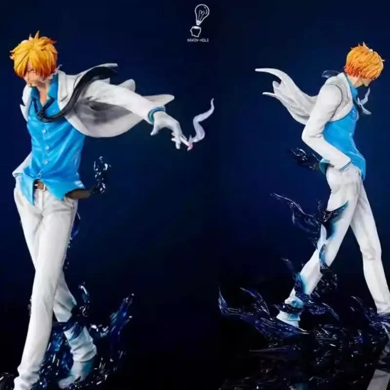 24cm One Piece Sanji PVC Anime Figure Fashion Show Model Statue Doll Decoration Collectible Gift - C / with box