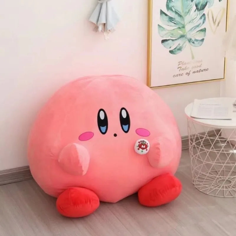 60cm Big Size Kirby Kawaii Cartoon Anime Plush Stuffed Doll Room Plushies Pillow Ornaments Cute Peluche Children's Holiday Gifts