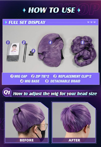 IN STOCK Rumii Zoeyy Miraa Front Lace Wig DokiDoki Women Wig 120cm Long Hair Rumii Cosplay Nails Zoeyy Hat Free Wig Cap