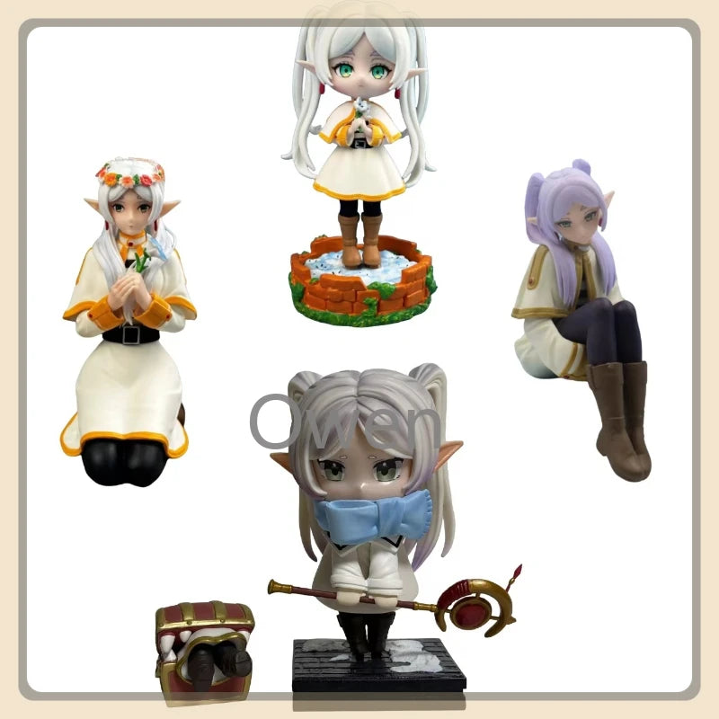 Cute Frieren Anime Figurine Frieren:Beyond Journey's End Beautiful Girl Action Figures PVC Collection Decoration Model Toy Gifts