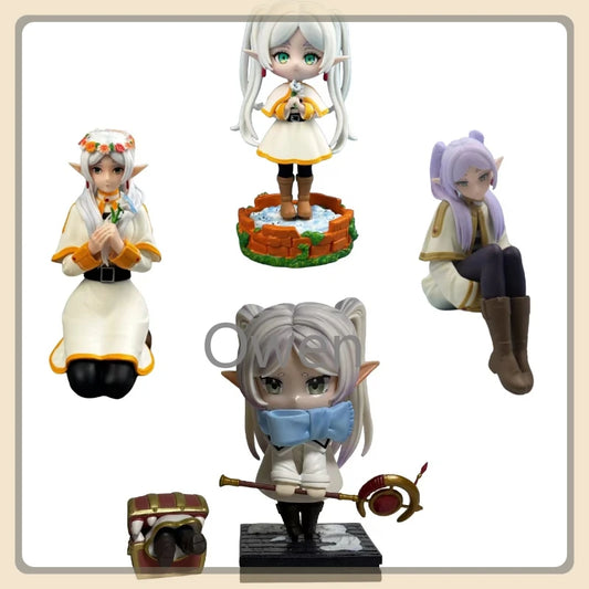 Cute Frieren Anime Figurine Frieren:Beyond Journey's End Beautiful Girl Action Figures PVC Collection Decoration Model Toy Gifts