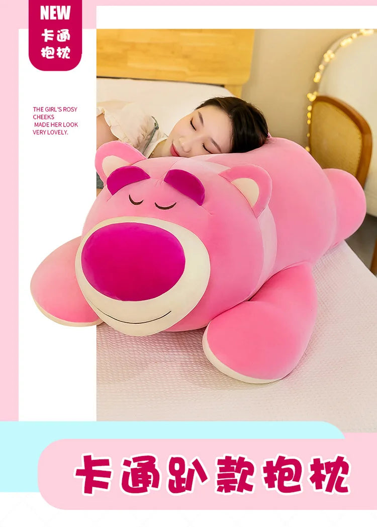 80cm Big Size Disney Lotso Stitch James P. Sullivan Stuffed Animal Cute Plushies Room Decoration Pillow Children's Holiday Gift