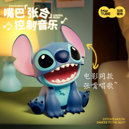 Lilo & Stitch Anime Figure Stitch Sound System Cute Small Bluetooth Speake Collection Model Ornament Toy Birthday Christmas Gift