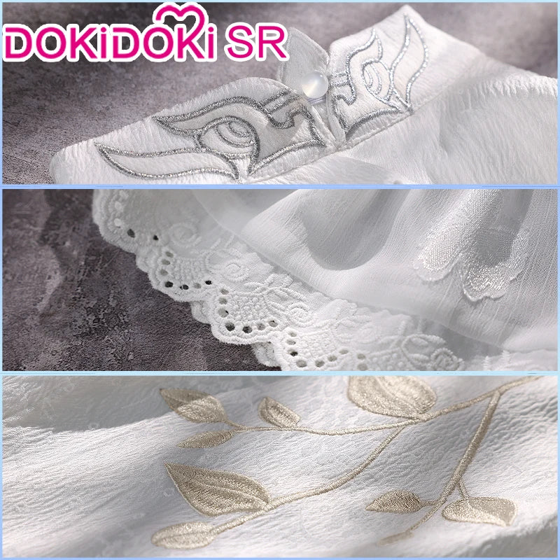 Ganyu Cosplay Costume Game Genshin Impact DokiDoki-SR Genshin Imapact x Hey Tea Ganyu Cheongsam Women Ganyu Doujin