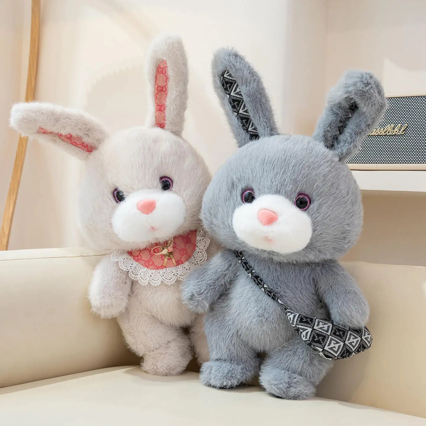 Rabbit Plush Toy Cartoon Stuffed Animal Toy and Hobby Plush Pillow Bed Sofa Back Cushion Kawaii Room Decor Kids Birthday Gift