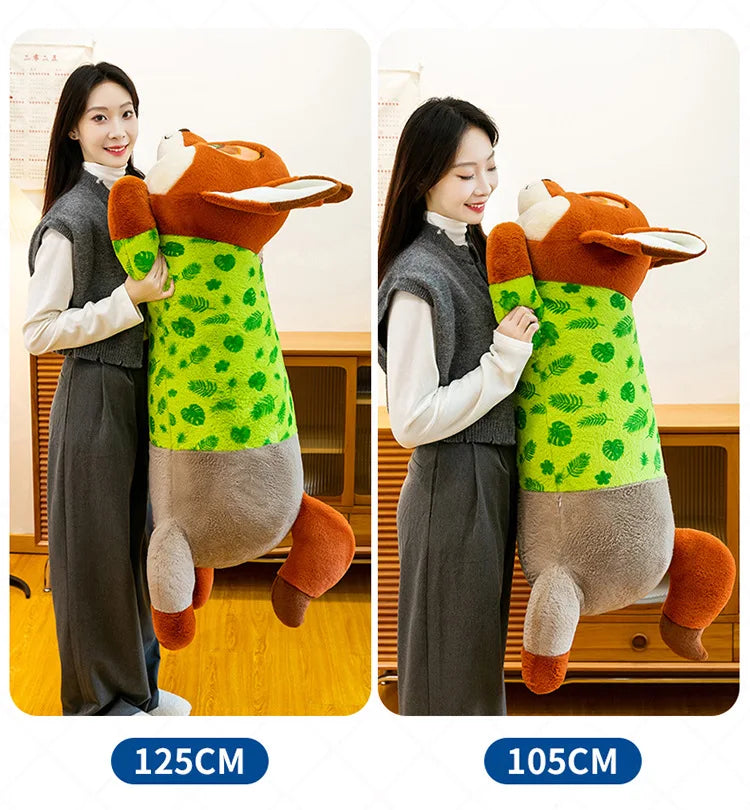 85/105/125cm Super Big Size Judy Hopps Zootopia Anime Plush Stuffed Doll Kawaii Nick Wilde Plushies Children Pillow Holiday Gift