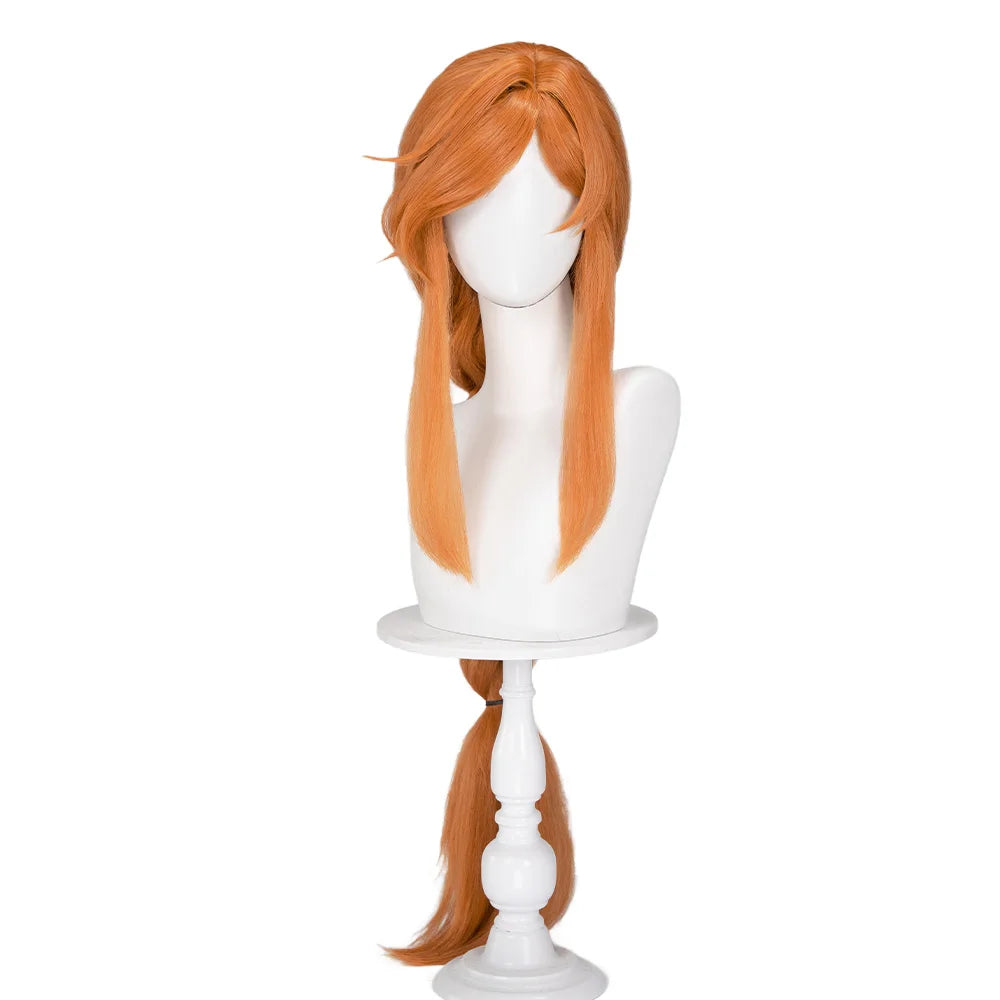 IN STOCK Flamme Wig Anime Frieren: Beyond Journey's End DokiDoki Flamme Cosplay Women 100cm Long Orange Wig Free Cap