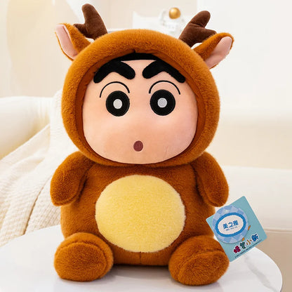 Cartoon Crayon Shin Chan Cosplay Bee Lobster Deer Plush Toy Kawaii Stuffed Figure Plushies Soft Pillow Sofa Bed Home Decor Girl