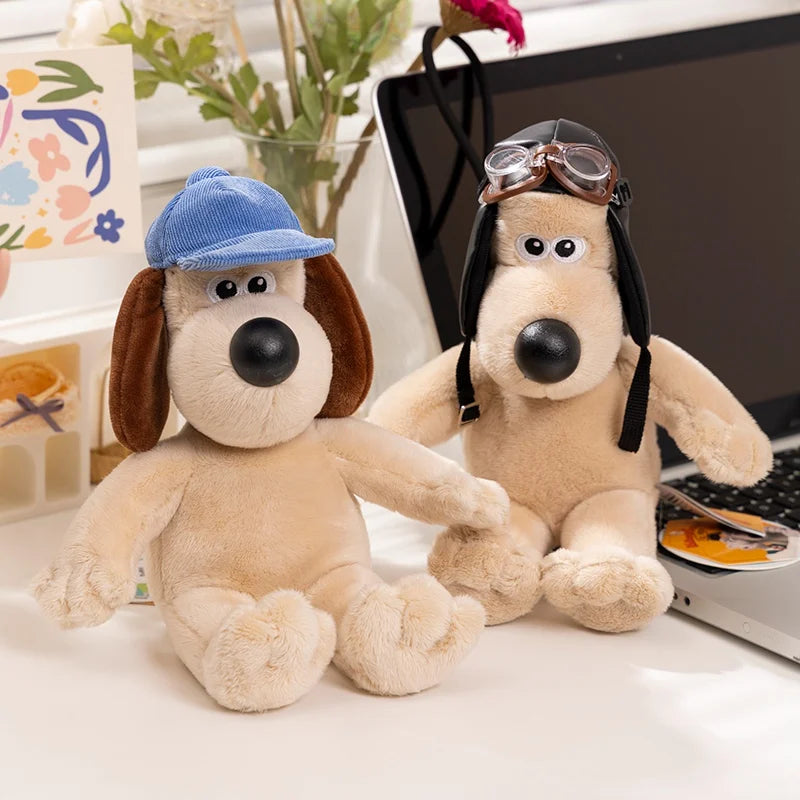 Cartoon Soft Wallace Gromit Plushies Black Penguin Stuffed Anime Cute Dog Stuffed Dolls Backpack Pendant Key Chain Cuddly Pillow