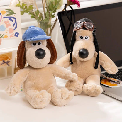 Cartoon Soft Wallace Gromit Plushies Black Penguin Stuffed Anime Cute Dog Stuffed Dolls Backpack Pendant Key Chain Cuddly Pillow