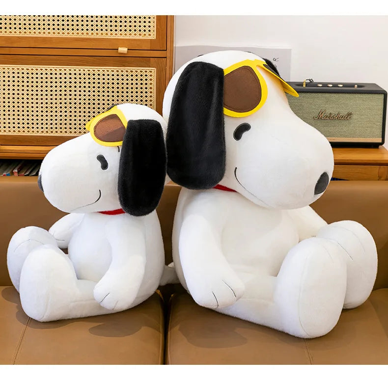 Anime Snoopy Plush Doll Big Ears Dog Plush Toy Cute Children's Doll Gift Snoopy Wearing Sunglasses