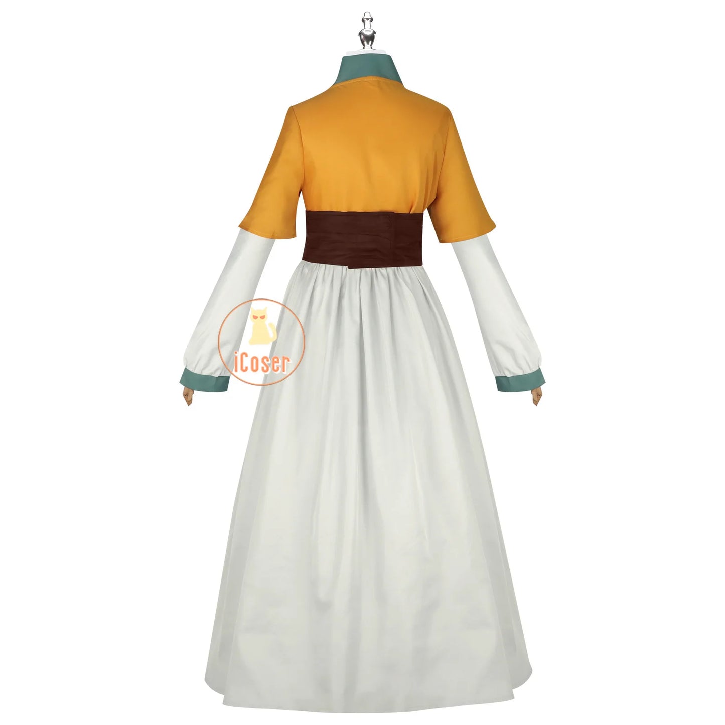 iCoser Anime The Apothecary Diaries Shisui Cosplay Costume Wig Yellow Dress Hanfu Palace Maid Clothing Halloween Party for Women