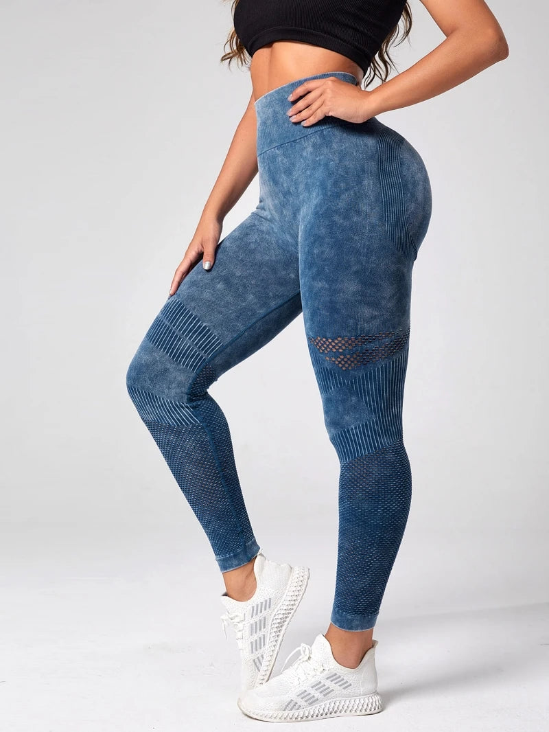Women Seamless High Waist Leggings for Fitness Yoga Scrunch Butt Sport Tights Gym Workout Pantalones Elastic