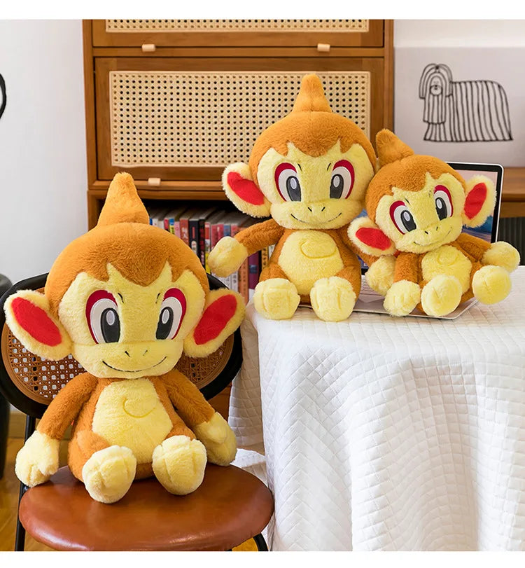 30/40/50CM Big Size Pokemon Chimchar Plushies Cartoon Anime Plush Pillow Soft Doll Kawaii Stuffed Plushie Ornament Children Gift
