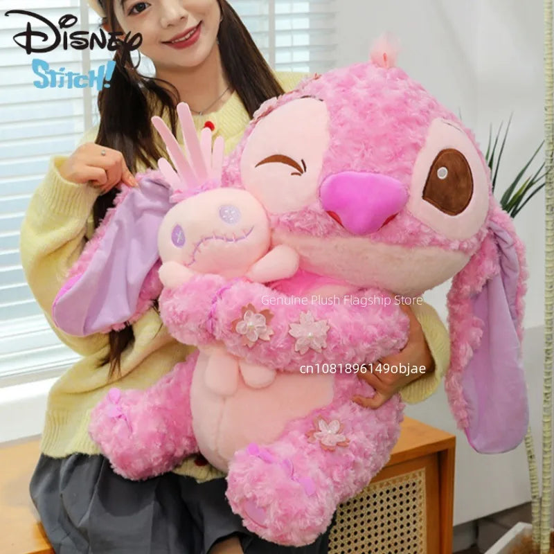 70cm Big Size Disney Lilo & Stitchanime Plush Stuffed Doll Room Decoration Peluche Pillow Angel Plushies Ornaments Gifts