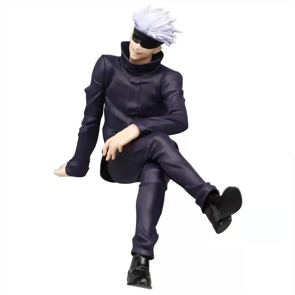 New Gojo Satoru 10CM Anime Jujutsu Kaisen Action Figure Itadori Yuji Seated Noodle Stopper Model Toys Japanese Dolls Hobbies 