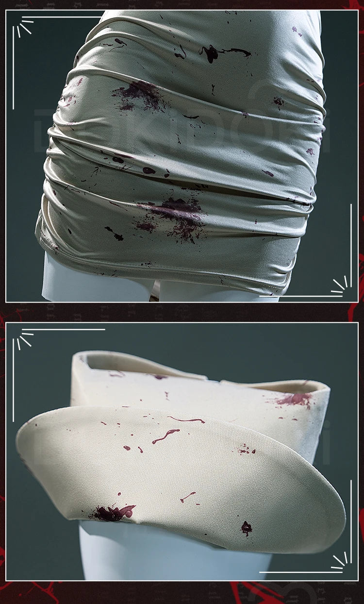 IN STOCK Bubble Head Nurse Cosplay Costume Game Cosplay【XS-3XL】DokiDoki-R Women Halloween Bloody Nurse Dress Mask Plus Siz