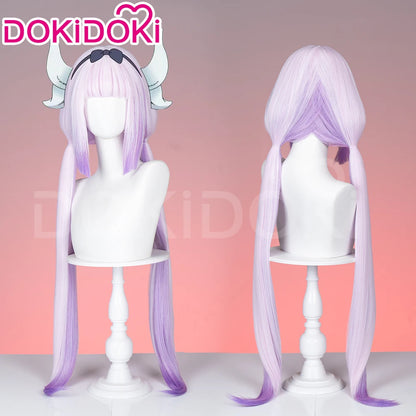 IN STOCK Kanna Tooru Ilulu Wig Anime Miss Kobayashi's Dragon Maid DokiDoki Kanna Cosplay Women Long Hair Free Cap