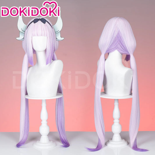 IN STOCK Kanna Tooru Ilulu Wig Anime Miss Kobayashi's Dragon Maid DokiDoki Kanna Cosplay Women Long Hair Free Cap
