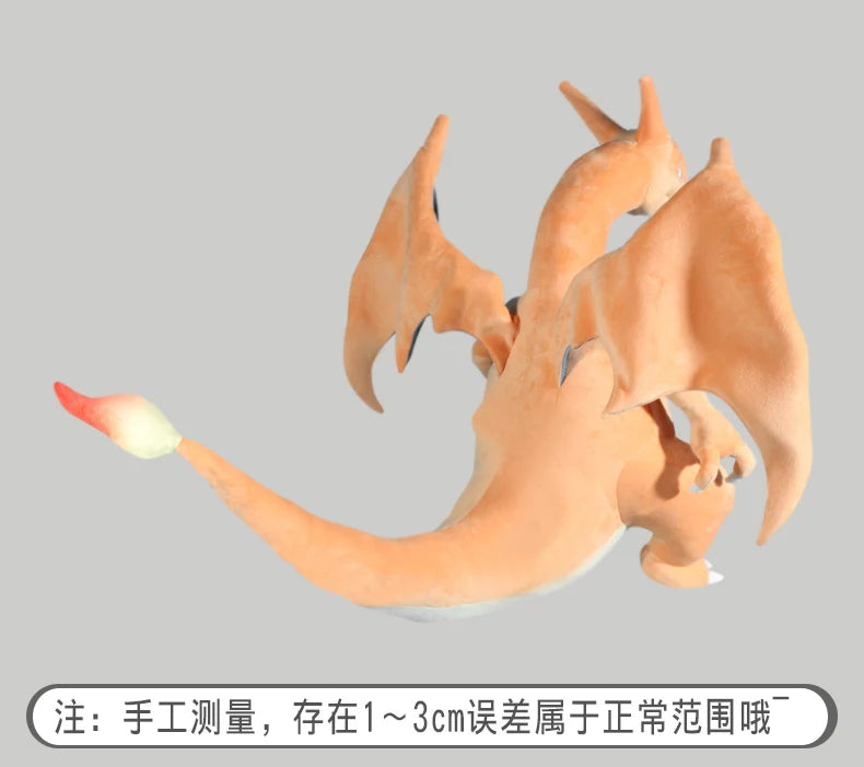 80CM Big Size Pokemon Charizard Plushies Cartoon Anime Peluche Kawaii Ornament Stuffed Comfortable Soft Doll Children Toy Gift