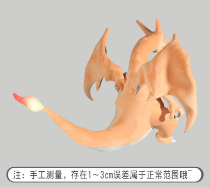 80CM Big Size Pokemon Charizard Plushies Cartoon Anime Peluche Kawaii Ornament Stuffed Comfortable Soft Doll Children Toy Gift