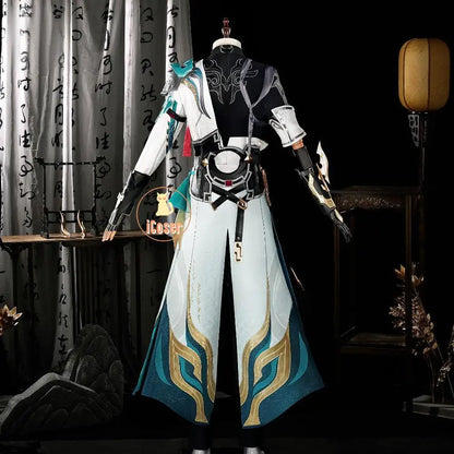 Honkai Star Rail Dan Heng Cosplay Costume Wig Permansor Terrae Uniform New Skin Headwear Halloween Party for Women Men Cos Props