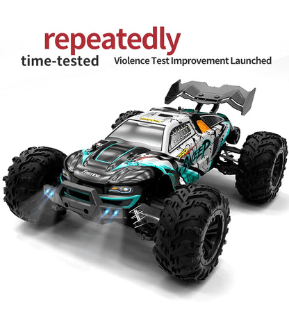 SCY 1:16 70KM/H or 50KM/H 4WD RC Car with LED Remote Control Cars High Speed Drift Monster Truck for Kids Vs Wltoys 144001 Toys